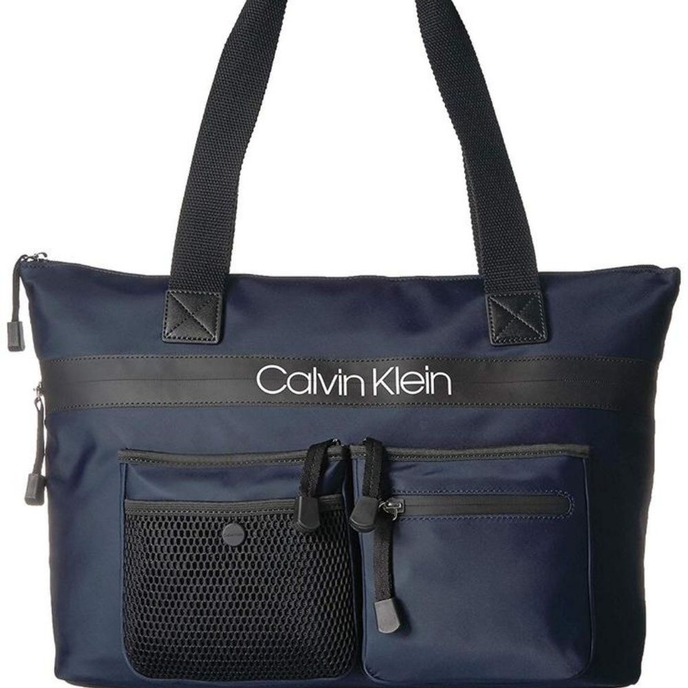 COPY - Calvin Klein Tabbie Navy Nylon Tote